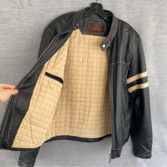 Danier Leather Jacket Café Racer - Picture 3 of 8